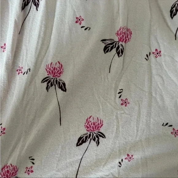 Free People pink floral off the shoulder tunic - Picture 5 of 9